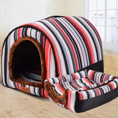 Portable Warm Pet Kennel Bed
