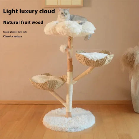 Solid Wood Cat Climbing Tree