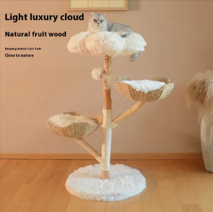 Solid Wood Cat Climbing Tree