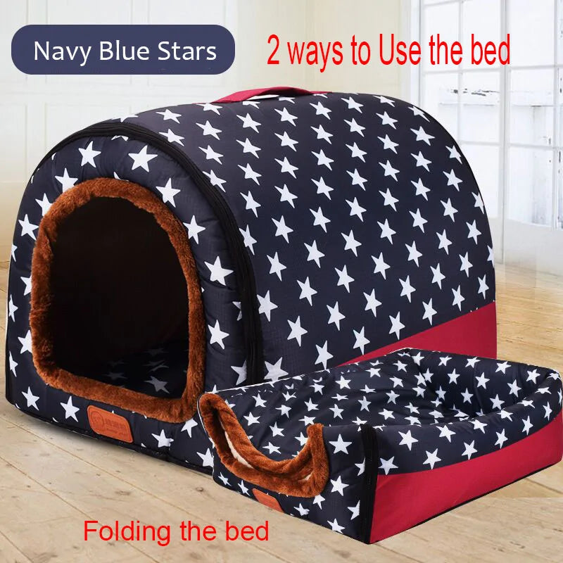 Portable Warm Pet Kennel Bed