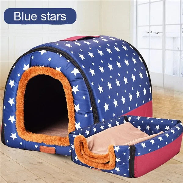 Portable Warm Pet Kennel Bed