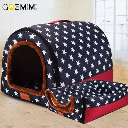 Portable Warm Pet Kennel Bed