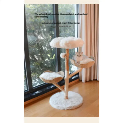 Solid Wood Cat Climbing Tree
