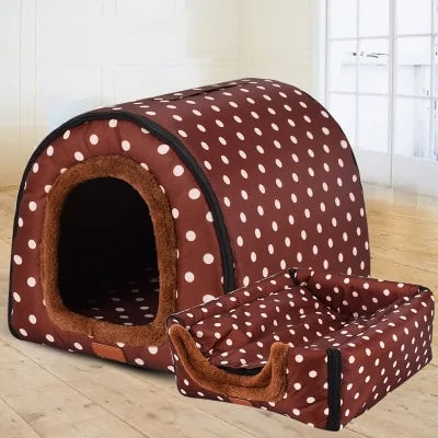 Portable Warm Pet Kennel Bed
