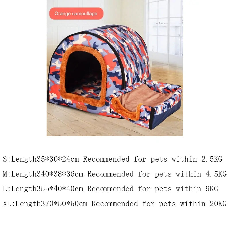 Portable Warm Pet Kennel Bed