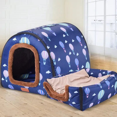 Portable Warm Pet Kennel Bed