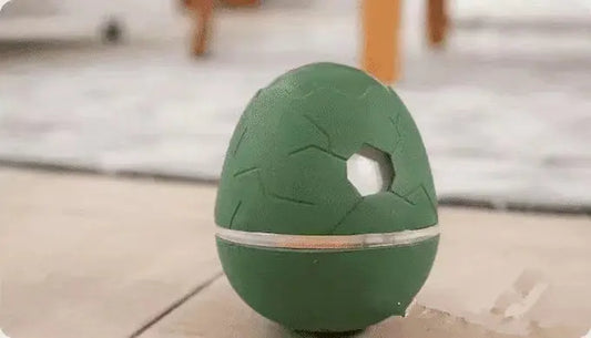 Egg-Shaped Interactive Treat Dispenser for Pets