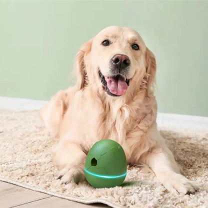 Egg-Shaped Interactive Treat Dispenser for Pets