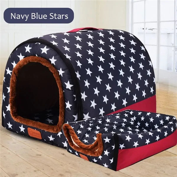 Portable Warm Pet Kennel Bed