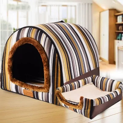 Portable Warm Pet Kennel Bed