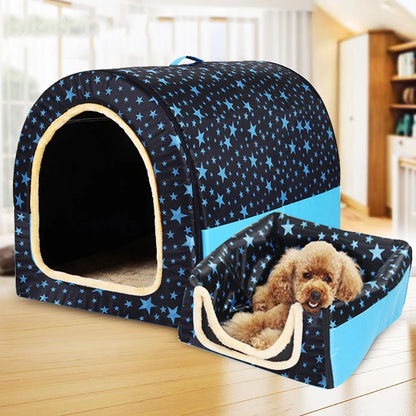 Portable Warm Pet Kennel Bed